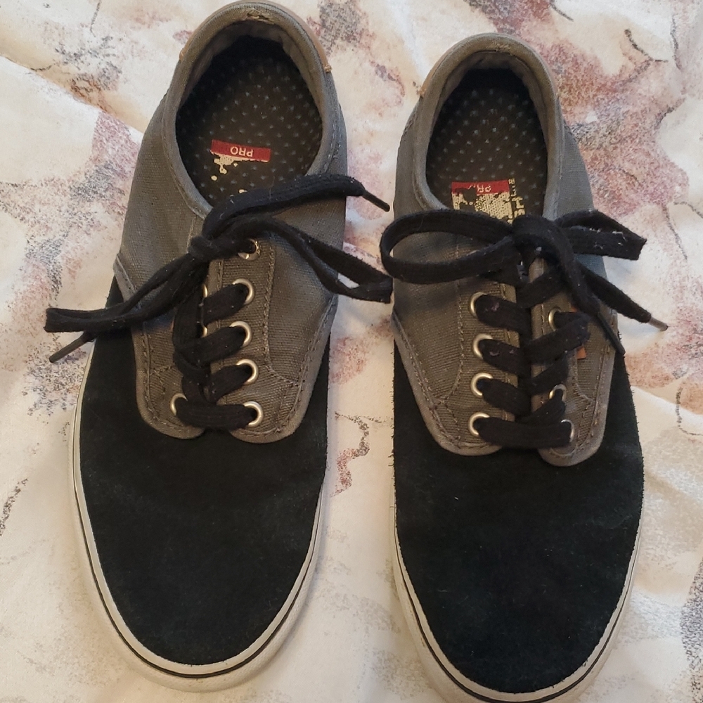 Vans Black and Gray Sneakers